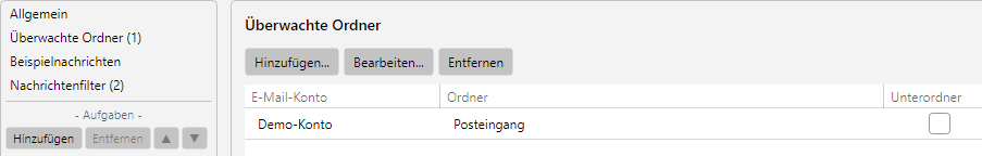 Überwachte Ordner