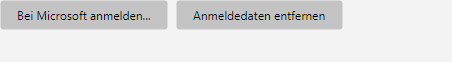 Schaltflächen zur Microsoft-Anmeldung