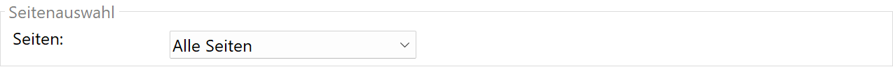 Seitenauswahl