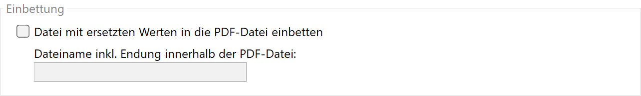 Einbetten