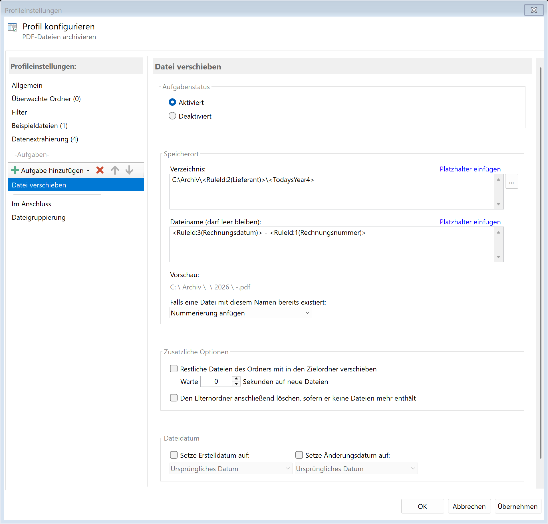 Aufgabe: Datei verschieben